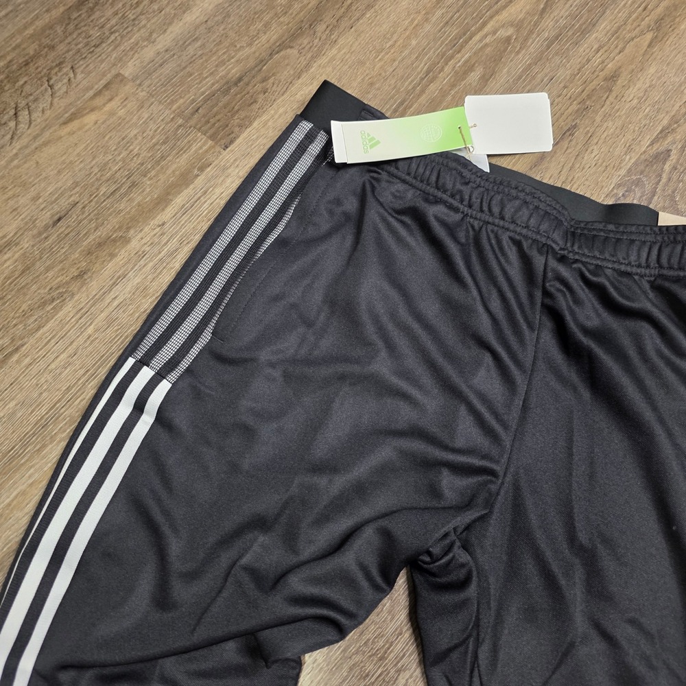Adidas Mens XL Tiro 21 Training Pants Black White GH7306 Slim Fit Tapered Lg NWT - Picture 3 of 9